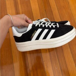 Adidas Gazelle Women's Black and White Sneakers